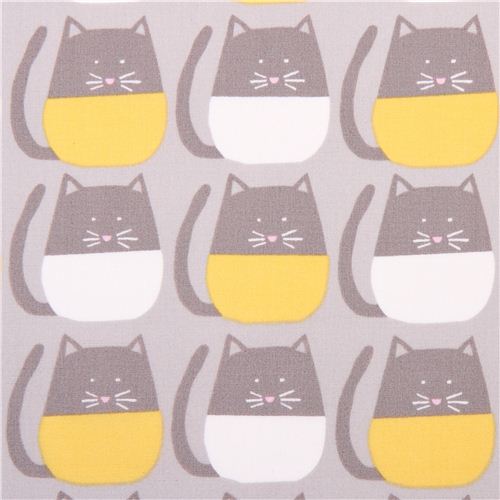 grey monaluna organic cat fabric Meow 2