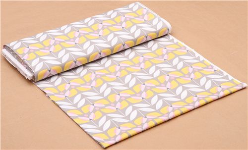 grey monaluna tulip flower organic fabric tulip 3