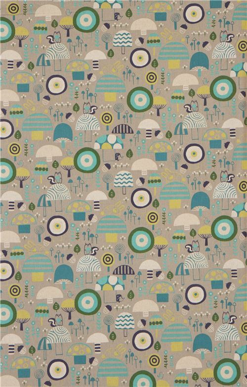 grey mushroom canvas fabric with by Cotton and Steel modeS4u