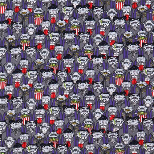 grey purple vampire fabric Timeless Treasures Halloween 2