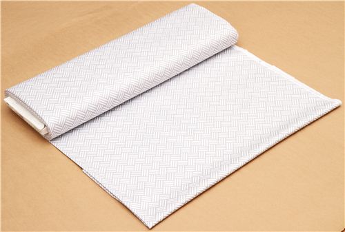 grey tatami stripes cotton sateen fabric Michael Miller 3