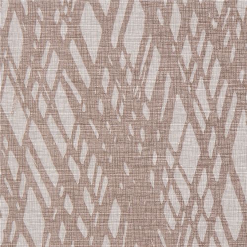 grey taupe Lecien Cotton Shantung fabric lines - modeS4u