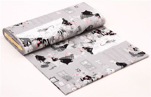 grey witch family fabric Alexander Henry A Ghastlie Night 3