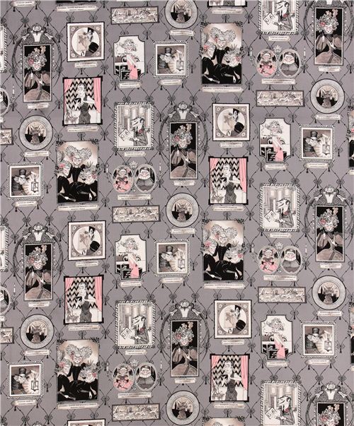 grey witch gallery fabric Alexander Henry The Ghastlies 3