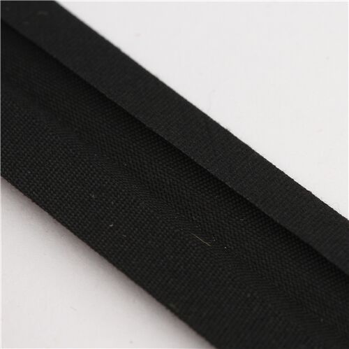half inch wide black double fold 1 meter bias tape - modeS4u