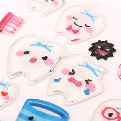hard tooth dental care 3D stickers by Mind Wave from Japan Cute