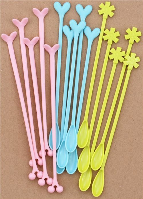 heart snowflake cherry stirrer for drinks Utensils modeS4u