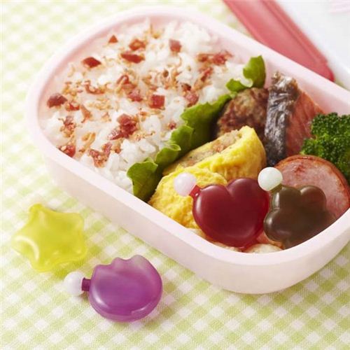 heart star flower mini sauce containers for Bento Box modeS4u