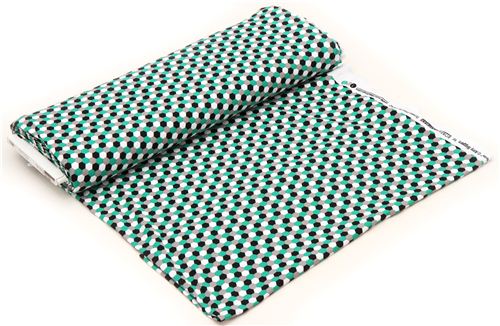 honeycomb knit fabric emerald green Robert Kaufman 3