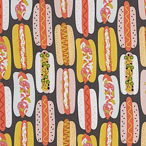 hot dog fabric by Alexander Henry Fabric