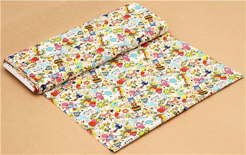 kawaii Anime Space Surfer fabric from the USA 3