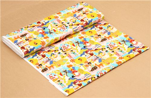 kawaii Japanese Anime fairy tale fabric pale pink Snow White 3