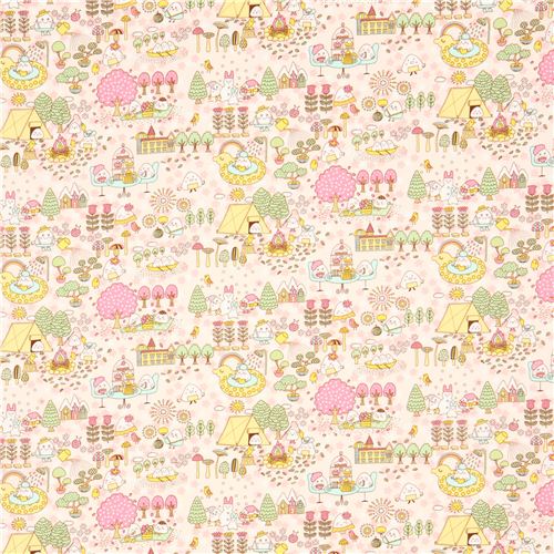 kawaii Onigir Japanese rice balls fabric from the USA 2