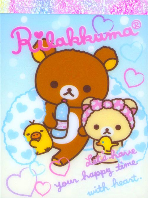 Mini Bloc Notes Kawaii Rilakkuma Ours Serviette De Bain