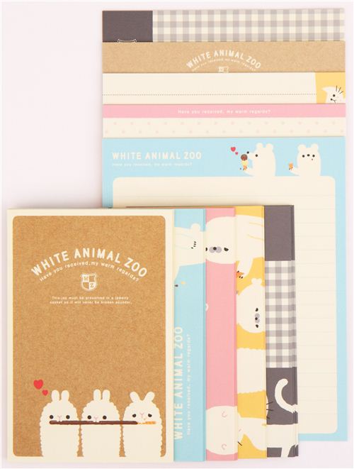 FEQDWOX 5-teiliges Briefpapier-Set Mit Katzenpfoten Design - Süßes Kawaii Schreibset