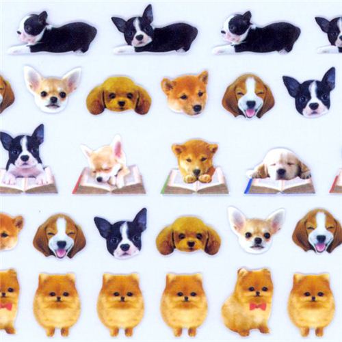 kawaii animals dog puppy stickers - Sticker Sheets - Sticker ...