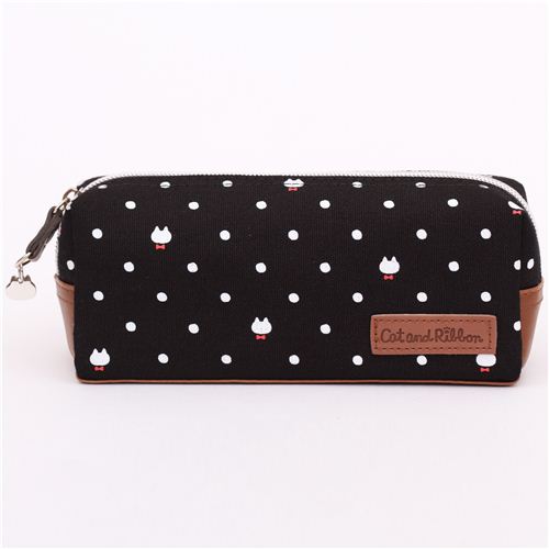 black cat polka dot pouch pencil case Pencil Cases Stationery
