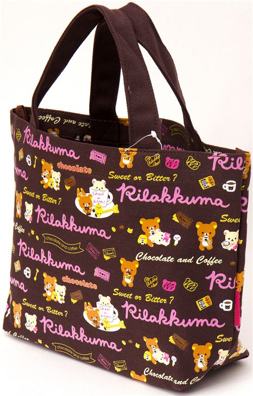 kawaii canvas linen Rilakkuma handbag chocolate - Handbags - Bags ...