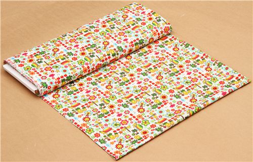 kawaii cream animal and fruit fabric Trans-Pacific Textiles 3