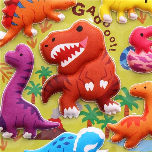 Pegatinas blandas dinosaurio T-Rex niños de Japón - modesS4u