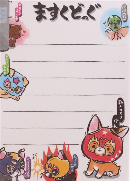 kawaii dog mini Memo Pad Memo Pads Stationery Kawaii Shop modeS4u