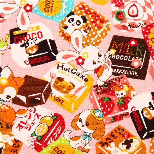 kawaii pink Cosmo tissu srie animaux sweets Japan 1