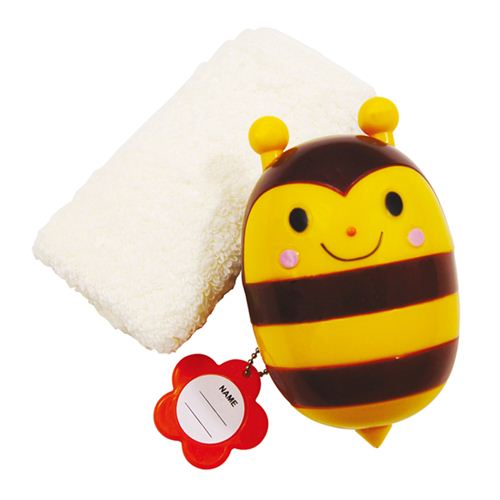 kawaii towel with bee box set from Japan Bento Accessories Bento