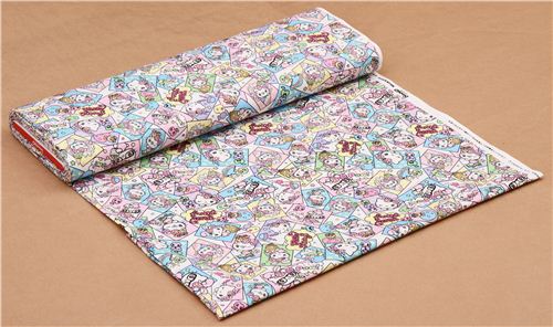 kawaii white Hello Kitty oxford fabric comic candy apple Sanrio Japan ...