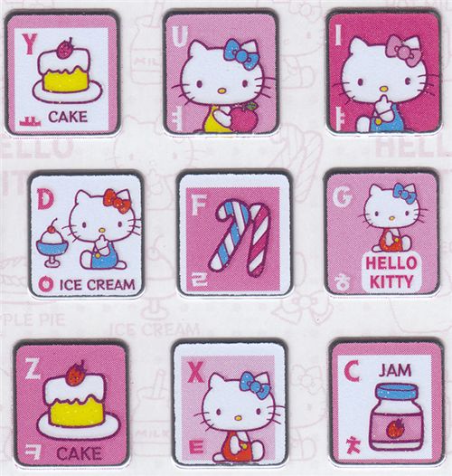 Hello Kitty Keyboard Sticker Cupcakes modeS4u
