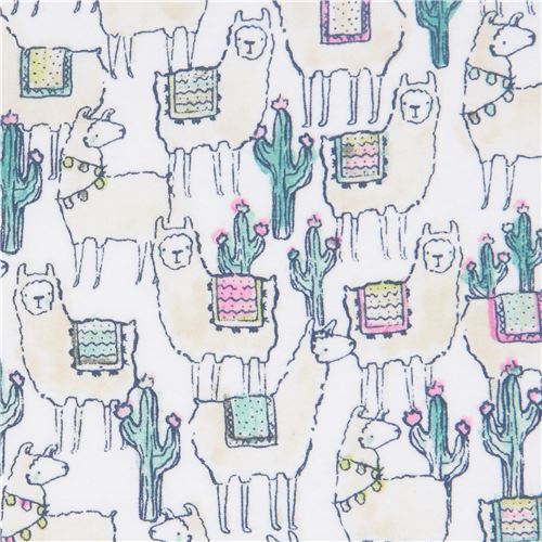 knit fabric with alpacas by Dear Stella Fabric