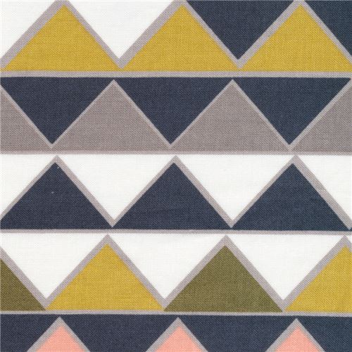 tessuto laminato organico Cloud 9 triangoli  Tessuto