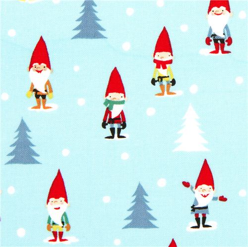 Michael Miller A Gnome to Fa La Christmas Metallic Fabric Choose your –  Angels Neverland