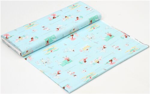 Fat Quarter (50 x 56 cm) - light blue Michael Miller fabric with ...