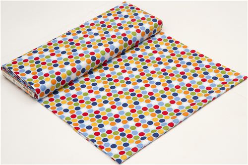 light blue Riley Blake polka dot fabric from the USA 3