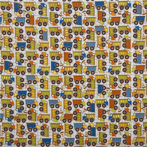 light blue Riley Blake truck fabric for boys Fabric by Riley Blake ...