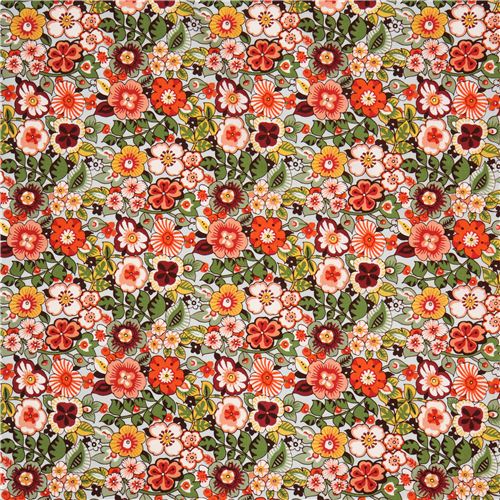 light blue flower fabric 'Rennie' by Alexander Henry Fabric by ...