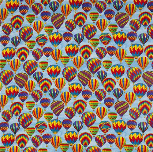 hellblauer Hei�luftballon Stoff von Timeless Treasures USA 2