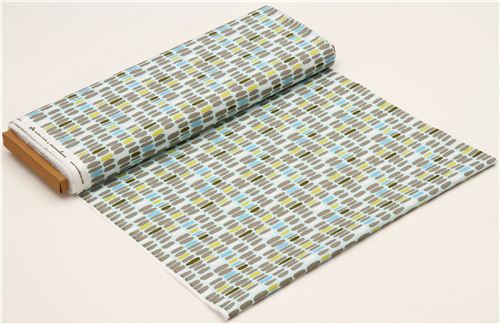 light blue organic fabric pebbles pattern by monaluna USA 3