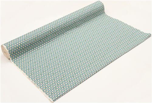 light blue penguin Kokka oxford fabric from Japan 3