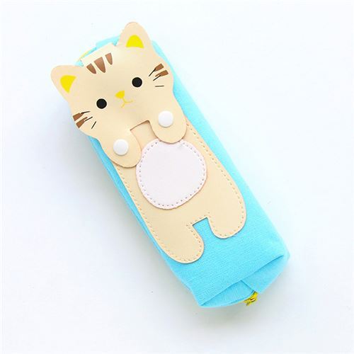 Carino Gatto kawaii Turchese Borsa