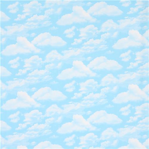 Light Blue Sky Cloud Fabric By Timeless Treasures Modes4u