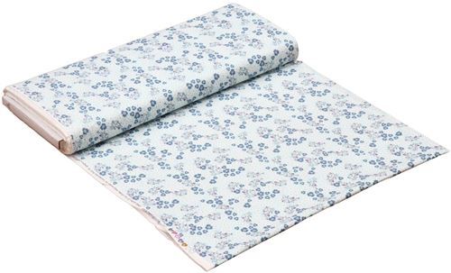 light blue white blue-grey flower fabric by Henry Glass 3