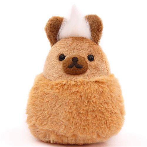 light brown Mofutans mochi rabbit with hair plush toy by San-X Japan ...