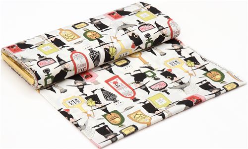 Lotions and Potions Witches Bottles Fabric by Alexander Henry