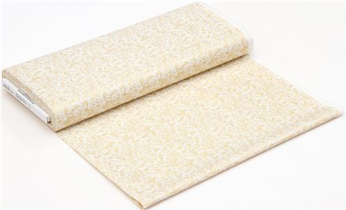 Remnant 34 cm - light cream Michael Miller fabric with gold metallic design 3
