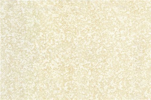 Remnant 34 cm - light cream Michael Miller fabric with gold metallic design 2