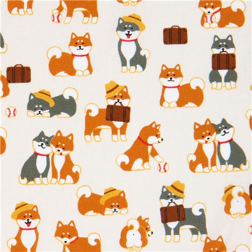 light cream fabric cute shiba inu dog animal from Japan 2