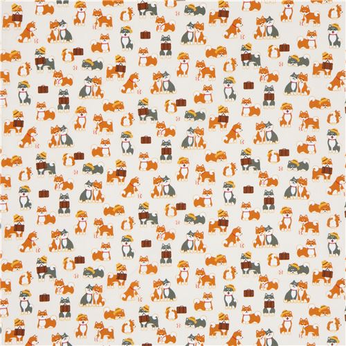 light cream fabric cute shiba inu dog animal from Japan 3