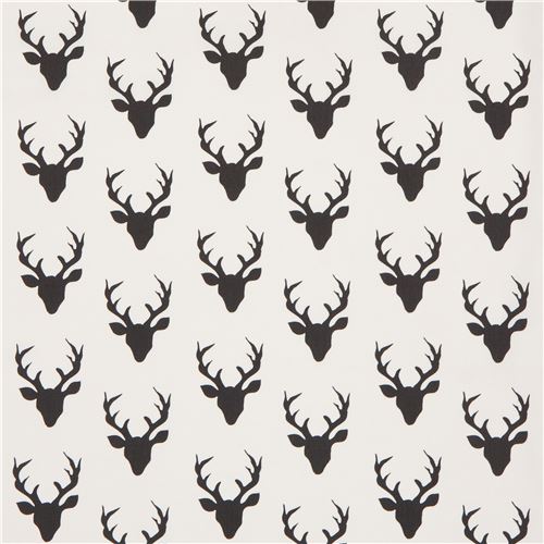 Light Cream Fabric With Deer Stag Animal By Art Gallery Fabrics Light Cream Fabric With Deer Stag Animal By Art Gallery Fabrics 2