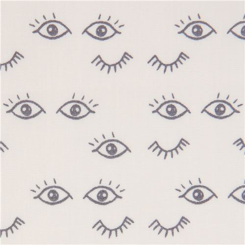 Cremefarbener Stoff mit Augen von Art Gallery Fabrics Stoff